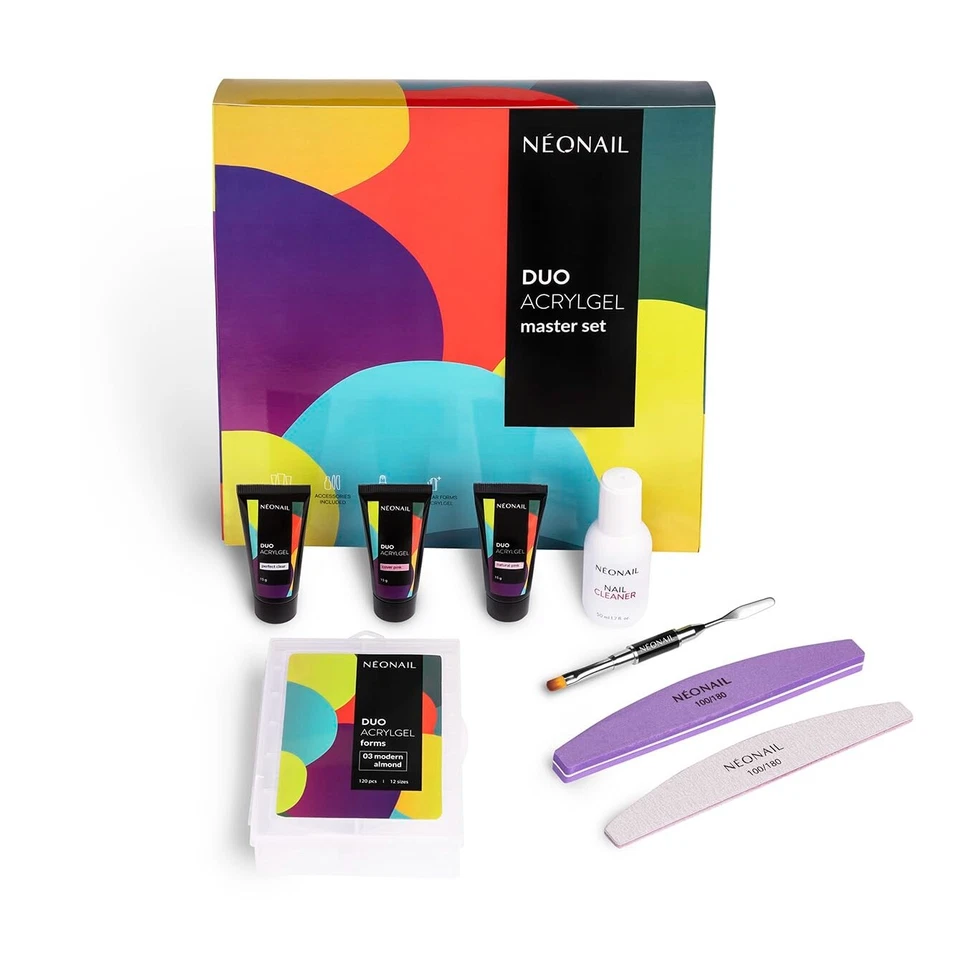 💅🏻NEONAIL Duo AcrylGel MASTER SET – Nagelverlängerung Kit mit Formen & Zubehör - Bild 2 von 4