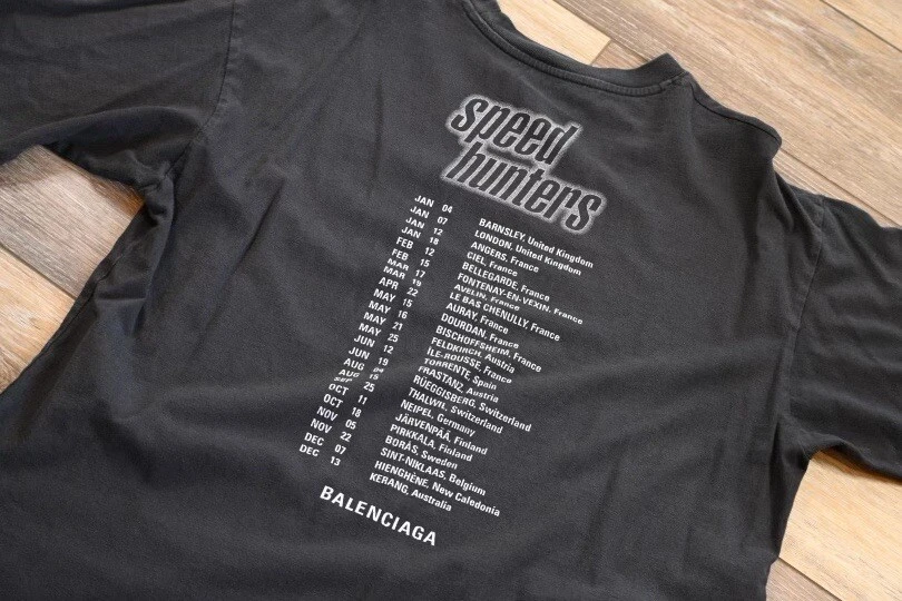 Balenciaga Speed Hunters Tour Shirt Medium | eBay