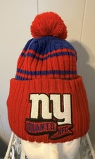 New York Giants New Era Cuffed Pom Knit Beanie
