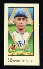 SMOKY JOE WOOD -Very Rare HELMAR Art Stamp UNPERFORATED PROOF 1.5