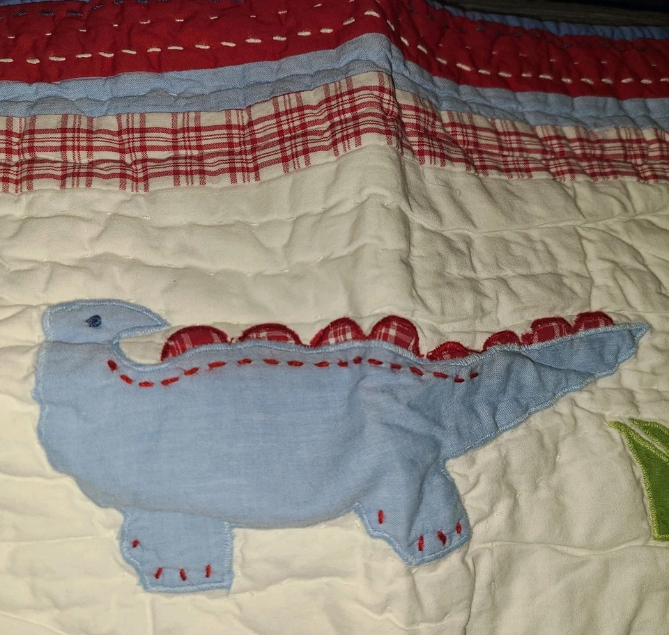 NUEVO Pottery Barn Kids Super Saurus PEQUEÑA FARSA 12x16" DINOSAURIO Decorativo niños Foto 3 de 4
