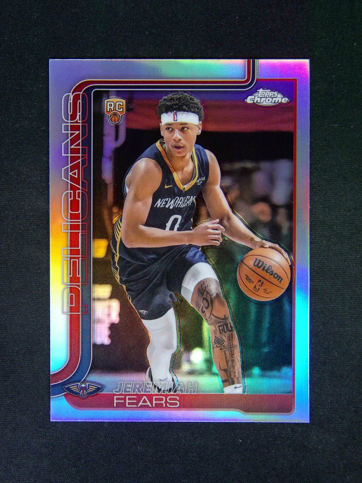 2025-26 Topps Chrome Jeremiah Fears #257 RC Rookie Refractor