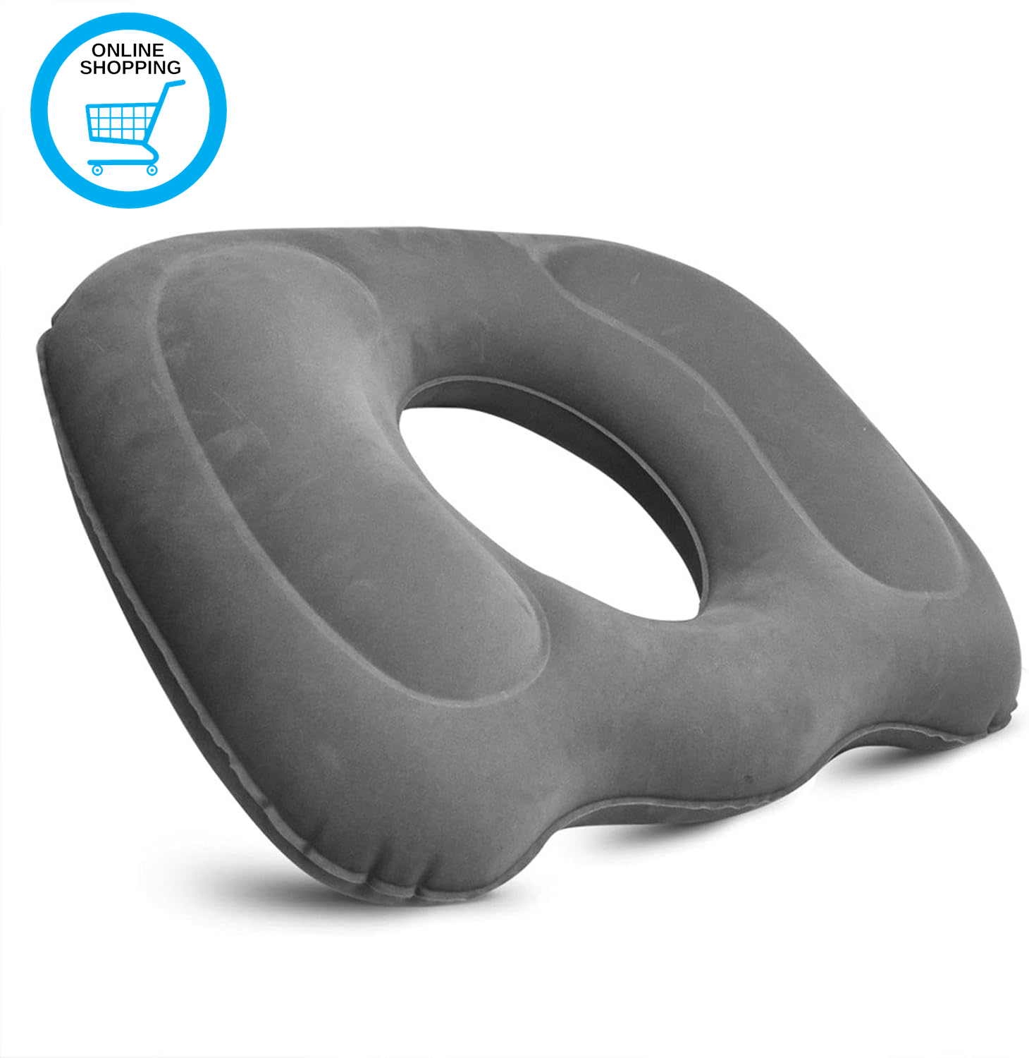 Inflatable Donut Pillow, Hemorrhoid Pillow for Tailbone Pain, Adjustable Inflata