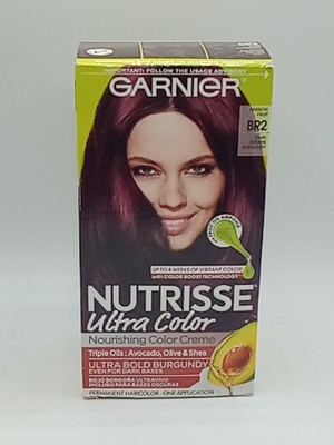 Garnier Nutrisse PASSION FRUIT BR2 Dark Intense Burgundy Permanent Haircolor FrS