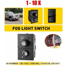 1-10X Headlight Switch ON/OFF Without Fog Light Fit Cadillac Escalade 2003-2006