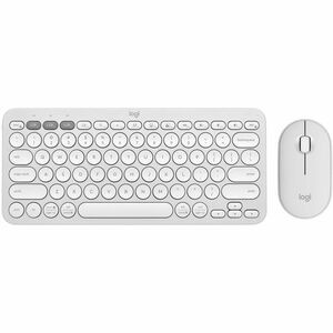 Logitech Pebble 2 Combo Wireless Keyboard & Mouse Tonal White