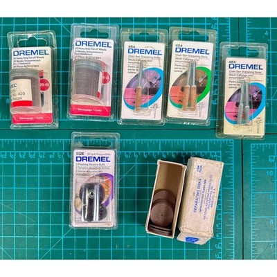 Dremel Rotary Tool Accessory Lot 420 453 454 512E & Keystone Separating Disks