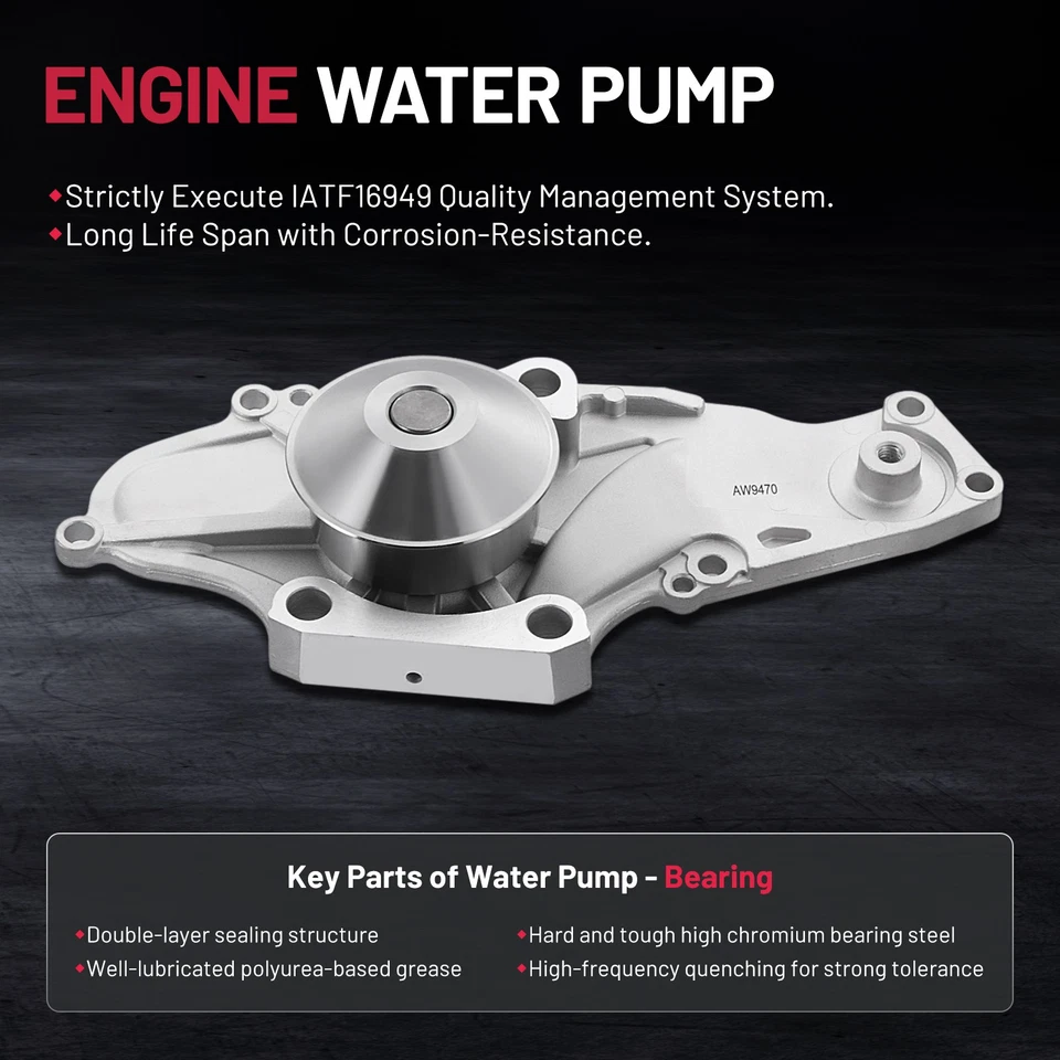 Timing Belt Kit and Water Pump set For Honda Odyssey 2005-2009 3.5L V6 - Image 4 of 4