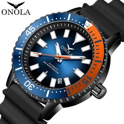 ONOLA Luxury Automatic Man Watch Fashion Sports Luminous Waterproof Mechanical