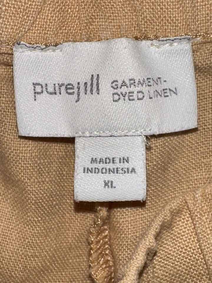 Pantalones cortos teñidos de lino Jill Pure Jill talla XL Foto 2 de 4