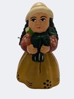 Set of 2 Hand Carved Wood Bell Figurines Peru Folk Art Women Novica Nat Geo — photo 5