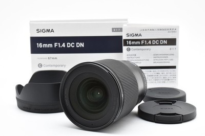 [MINT] Sigma 16mm f/1.4 DC DN Contemporary Lens for Sony E From JAPAN
