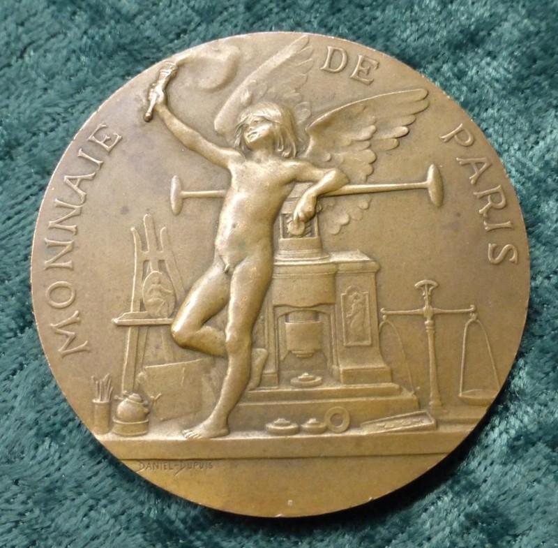 Daniel Dupuis 1900 Paris Exposition Bronze Medal France, Monnaie de Paris