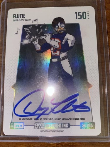 2024 Bo Jackson Battle Arena Auto Ink 150 Power Steel BFA-70 Doug Flutie