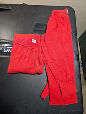 Vintage Duofold Red Thermal Long John Set, Shirt 40 Pants 38 Two Layer USA