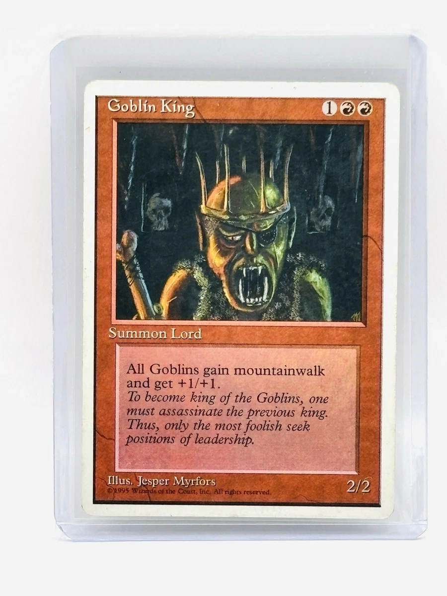Goblin King Magic: The Gathering Individual Trading Card Games for