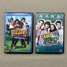 Camp Rock 1 2 Final Jam DVD 2-Film Set Disney Channel Demi Lovato Jonas Bros