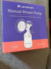 Lansinoh Manual Breast Pump for Breastfeeding New, Sealed 