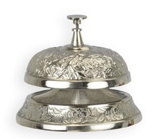 Una campana hotel nichelata replica design retrò decorazione