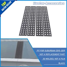 4pc Window Pillar Posts Cover Trim for Chevy Suburban Tahoe Yukon ESCALADE 15-19