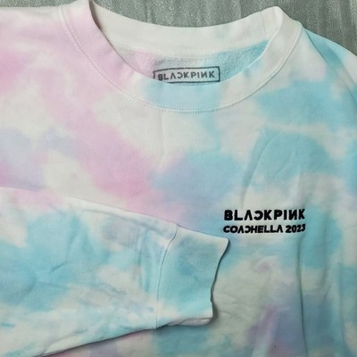 BLACKPINK Coachella 2023 Tie Dye Crewneck Sweatshirt XXL Pastel