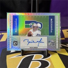 Panini 2025 Donruss Optic Prizm Hash Marks Rick Mirer Auto HM-RM Seahawks