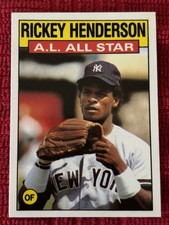 1986 Topps - All-Star Rickey Henderson #716 Collector's Edition (Tiffany)