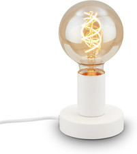 - Lampada Da Comodino Retrò Con Interruttore a Cavo, Attacco E27, Max. 10 Watt, 