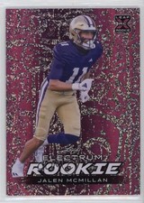 2024 Leaf Electrum Rookies Pink Sparkle /4 Jalen McMillan #360 u4w
