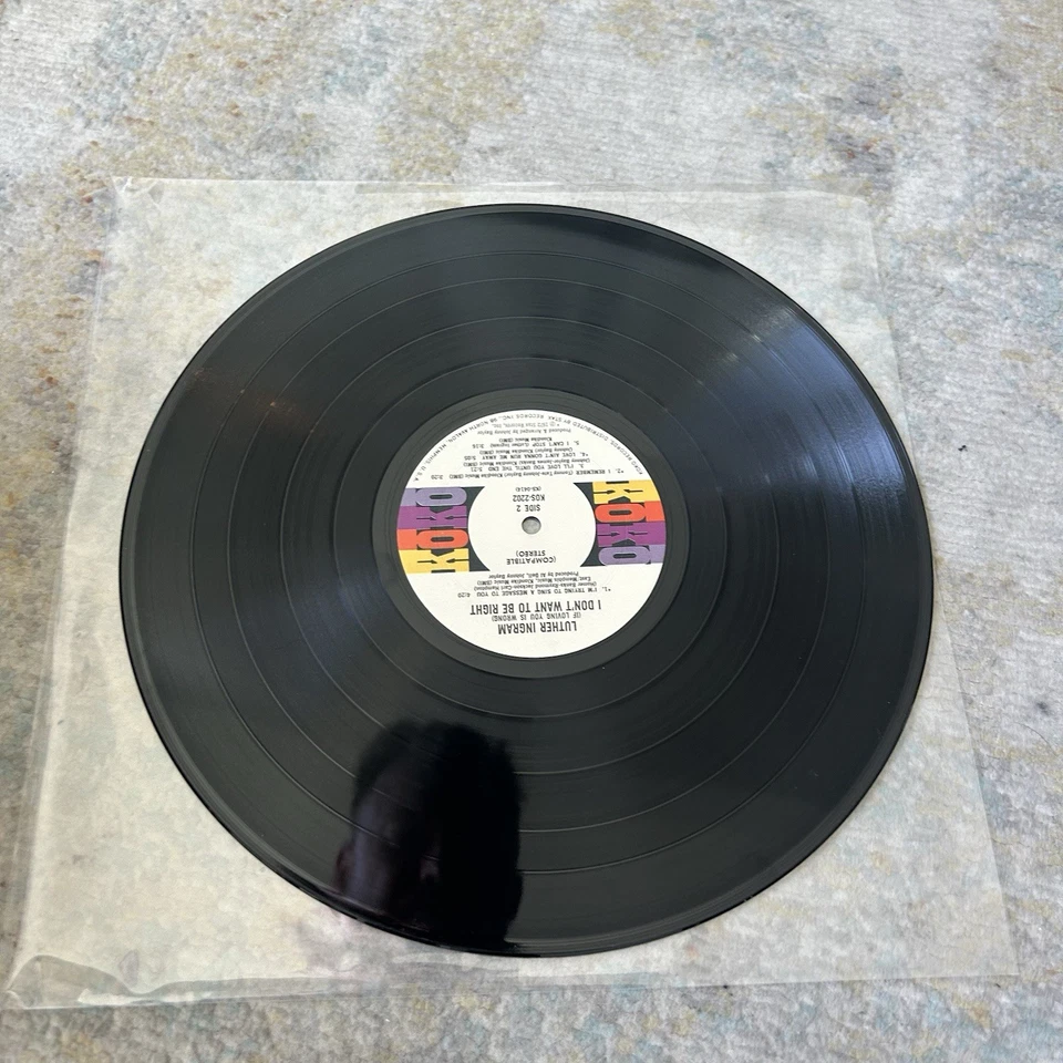 Luther Ingram If Loving You Is Wrong I Don’t Want To Be Right 1972 In Shrink! - Image 2 of 4