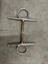 JP Korsteel Stainless Steel Full Cheek Eggbutt Snaffle Bit 5.5"