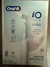 Oral-B iO Series 4 Gum Sensitive Care Rechargeable Electric Toothbrush White NEW