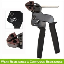 Metal Cable Tie Fasten Gun Plier Tool Tensioning & Cutting Tool for Zip Ties