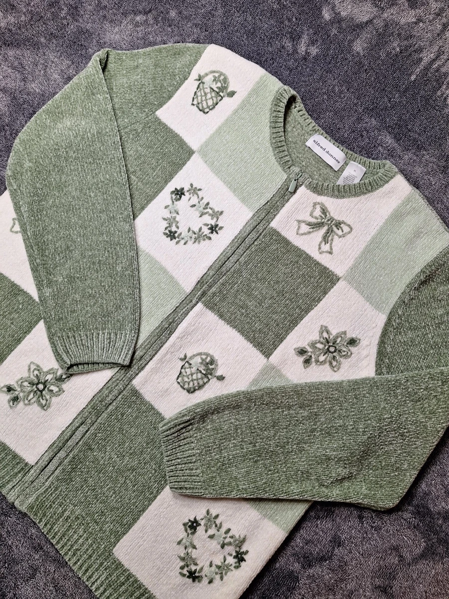 Haut Vintage Femme Alfred Dunner - Motif Chevron Zig Zag, Taille S, Années 90