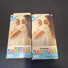 Two Boxes Of Vintage Sylvania Blue Dot M3B Flashbulbs Not Full