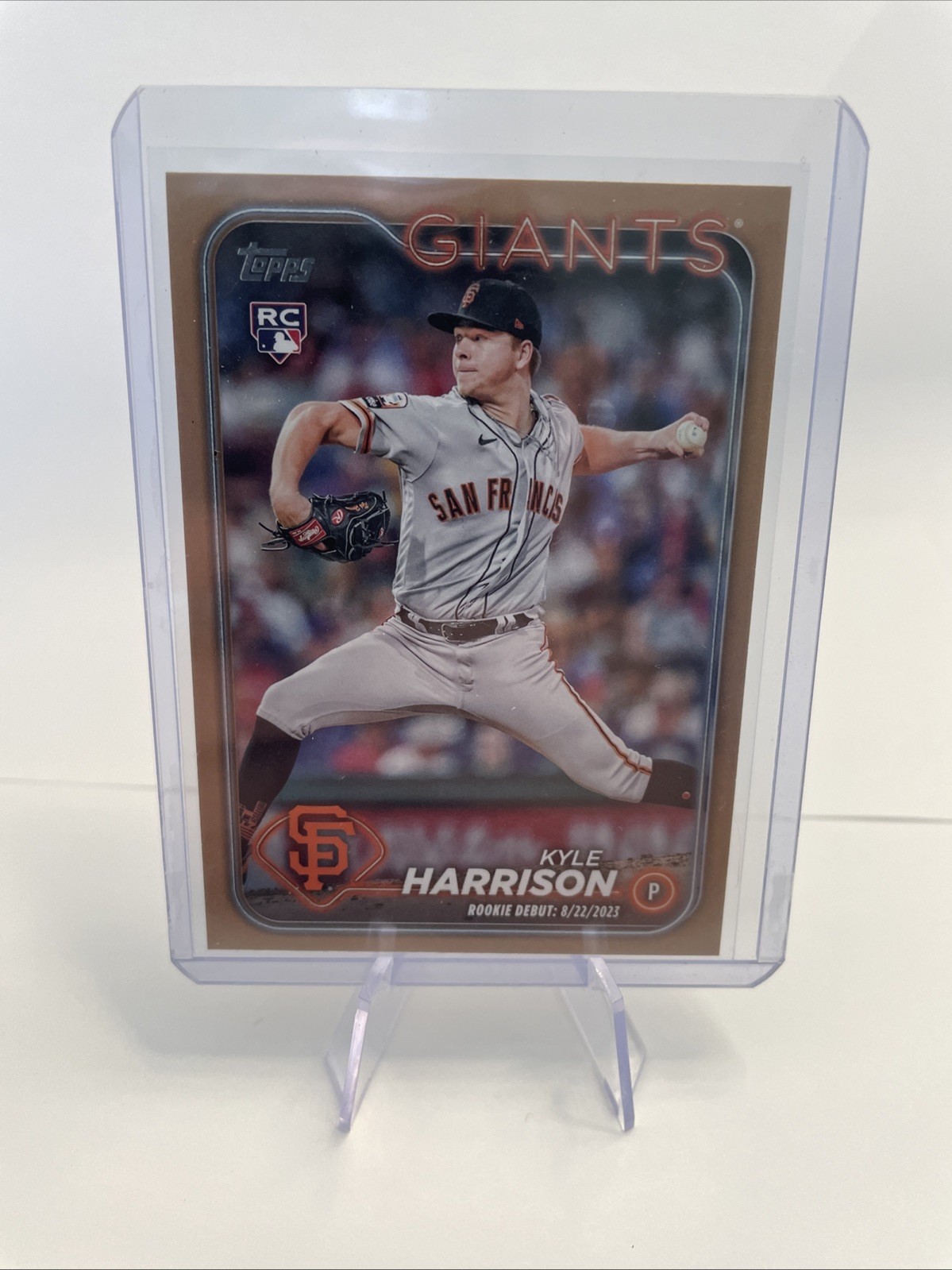 2024 Topps Update Series - Rookie Debut Kyle Harrison #US83 Gold /2024 (RC)
