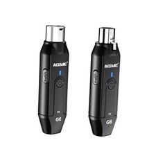 2.4G Wireless Microphone Audio Transmitter and Receiver System Plug-on XLR Mic