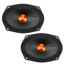 2X Memphis Audio MJP69 MOJO PRO 6X9 NEO MID WITH GRILLE -