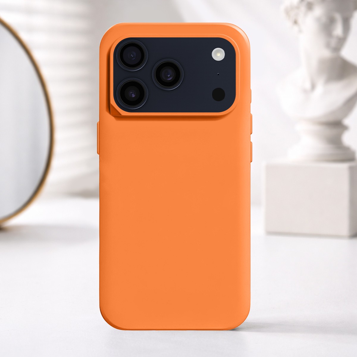 Coque iPhone 17 Pro SolidX orange antichute pour écran protégé