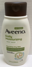 Aveeno Daily Moisturizing Body Wash, Nourishes Dry Skin, 12oz