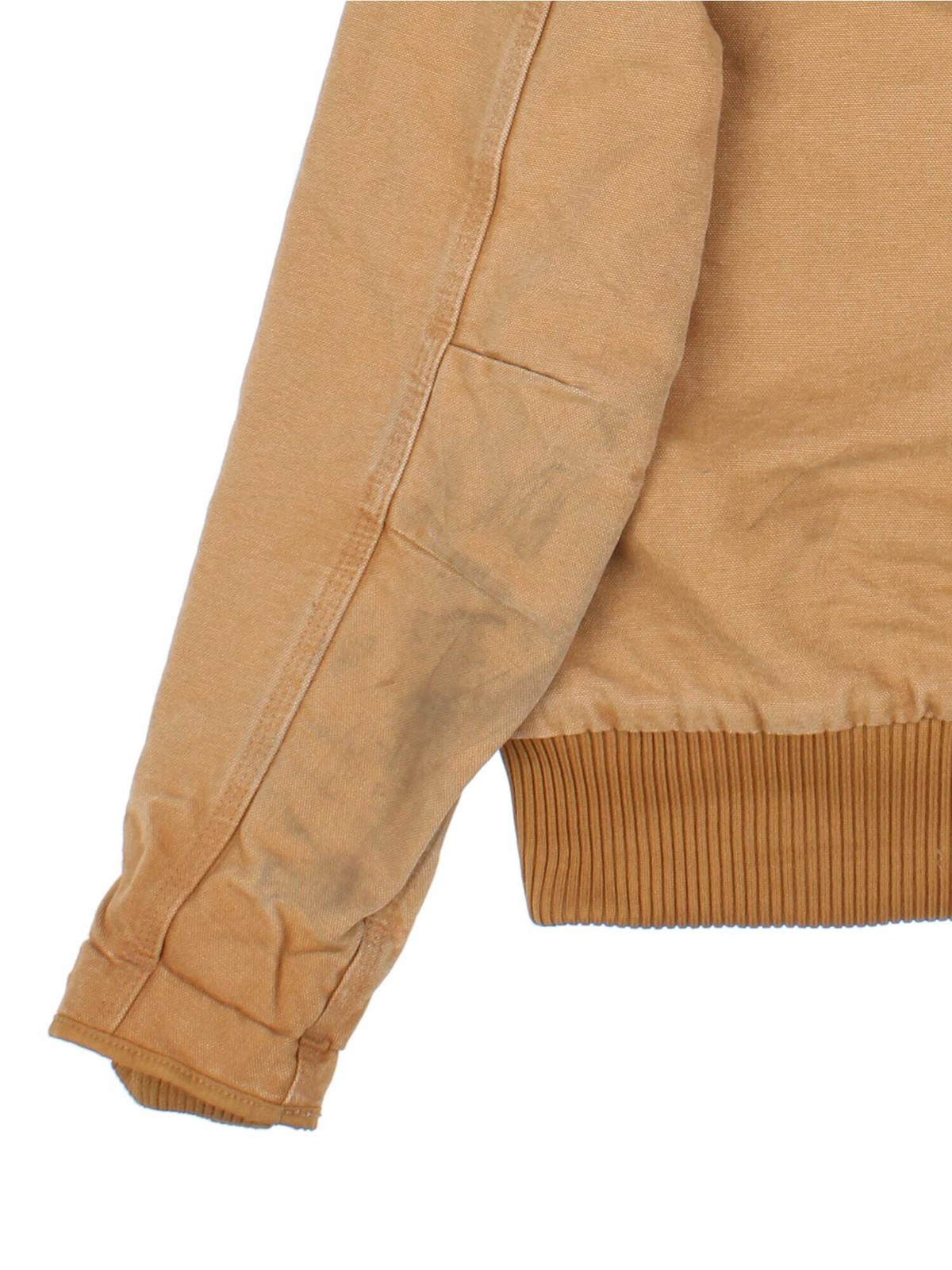 Carhartt Active Jacket Hooded Tan Pockets Logo Patch Womens Vintage Size XS image 4