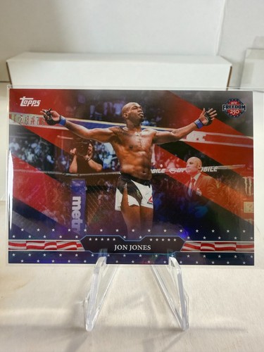 JON JONES - UFC FREEDOME 250 - RED WHITE & BLUE /76!