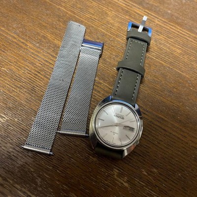 Seiko 5 Actus 21J Automatic Men's Watch Silver Dial Vintage Condition