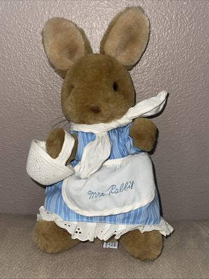 Vintage Eden Frederick Warne Co Mrs.  Rabbit Plush Bunny Beatrix Potter 11''