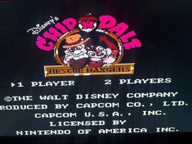 Disney's Chip 'N Dale: Rescue Rangers (Nintendo NES, 1990) Authentic Tested