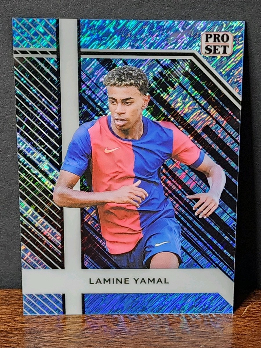 2024 バルセロナ ヤマル プレーヤーエディション Lamine Yamal 2024 Leaf Promo Blue Shimmer Pro Set Barcelona