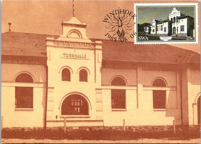 Windhoek Namibia Turnhalle Historic Building Continental Postcard B684