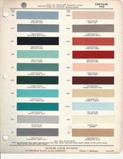 1958 1959 1960 Chrysler New Yorker Windsor Imperial Paint Chips Ditzler