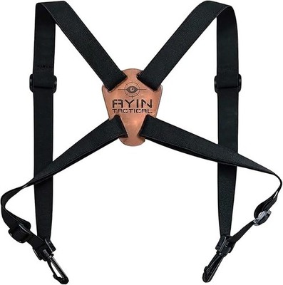 AC ALLEN Cinghia Regolabile Per Binocolo Deluxe - Imbracatura Elastica A 4 Vie, Libera Le Mani, Per Caccia E Birdwatching, Taglia Unica, Colore Rovere Muschiato