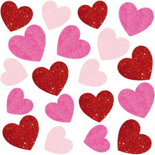 9 Sheets Valentines Day Window Clings Decoration, Heart Stickers Decor for Galen